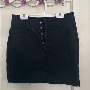 Black high waisted skirt